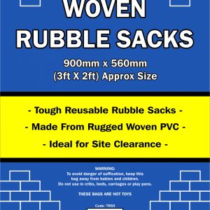 White Woven Rubble Sacks