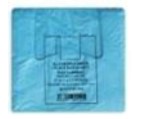 Plastic Carrier Bag Blue 25 microns Size :12 x 18 x 24 inches 1000 per box (10 x 100) here at Tri Star Ltd